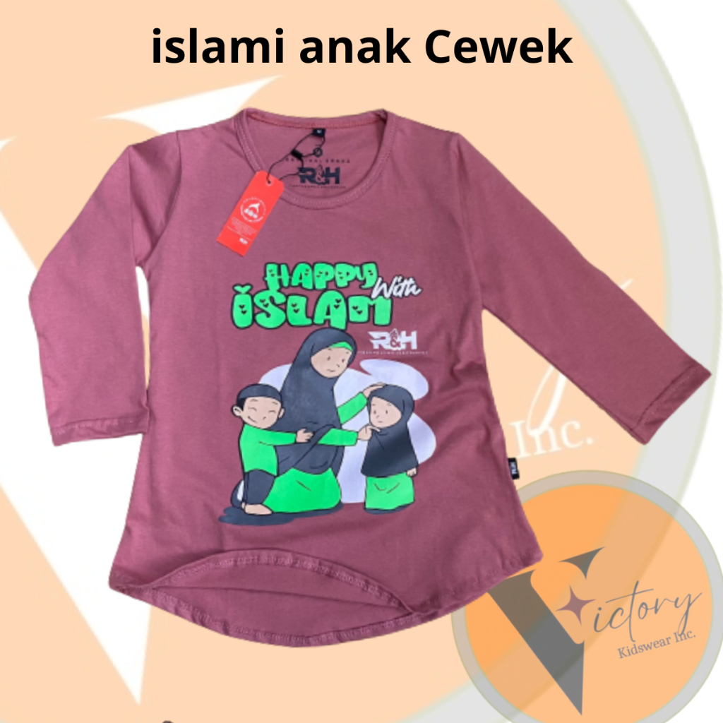 Baju seragam sekolah mengaji anak PAUD tunik anak 4-12 th perempuan gamis terbaru anak cewek