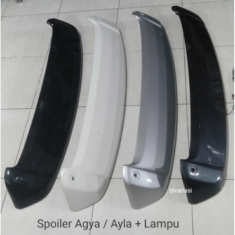 Spoiler Agya Ayla + Lampu / lampu topi belakang Agya Ayla
