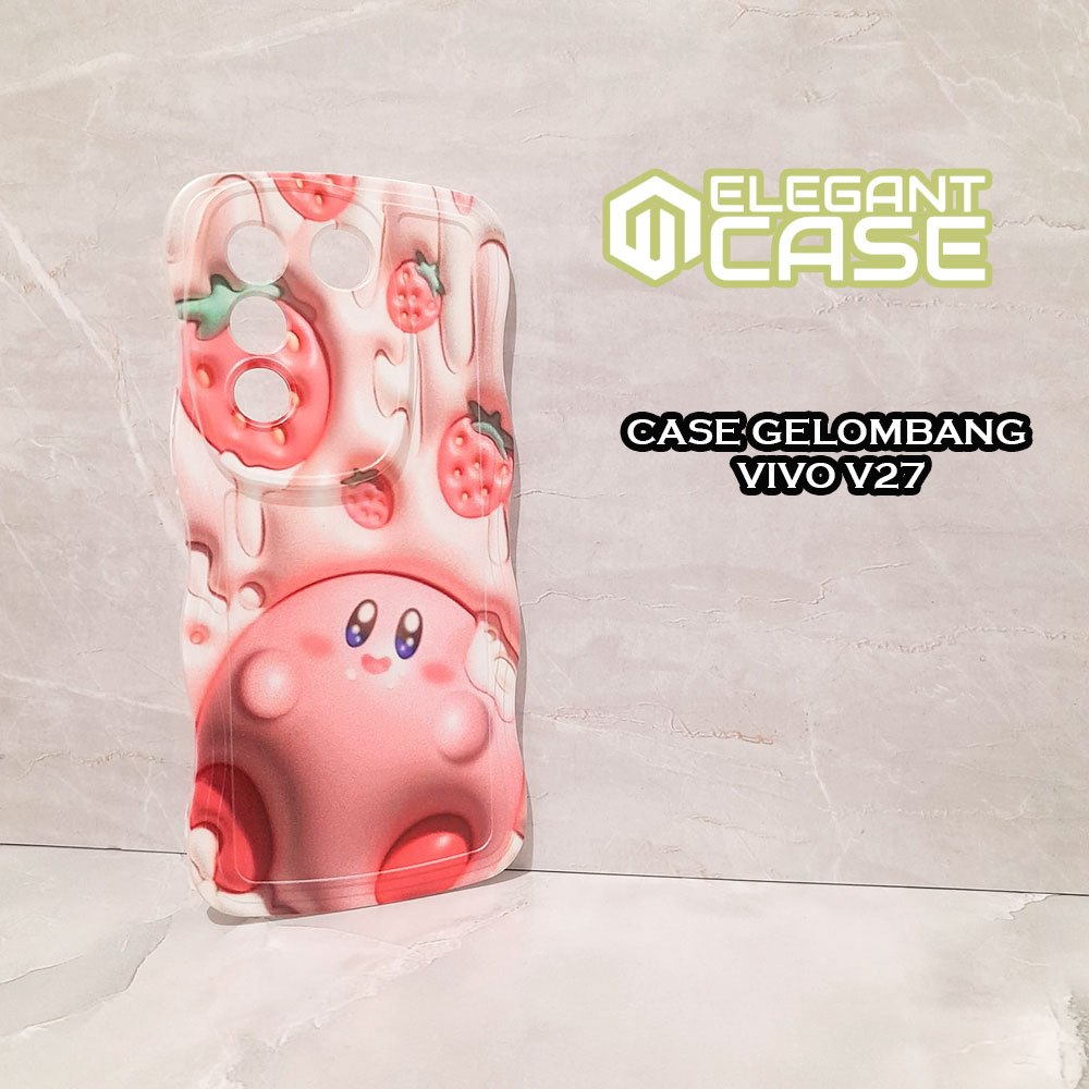 Softcase Gelombang motif Type VIVO V27 - Case vivo motif gambar - silikon hp - softcase hp vivo mura