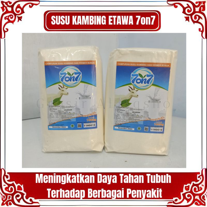 

SUSU KAMBING ETAWA BUBUK 7on7 KEMASAN 1 KG - RASA ORIGINAL