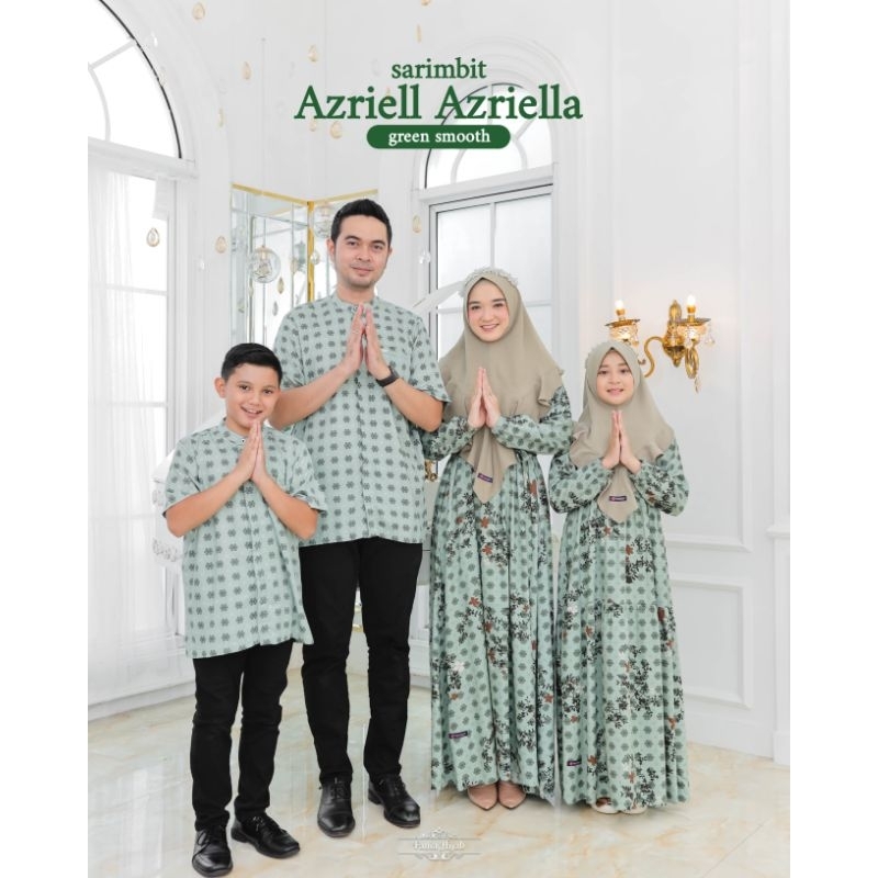 Azriell Azriella Green Smooth by Fania Hijab / Sarimbit Fania Hijab 2024