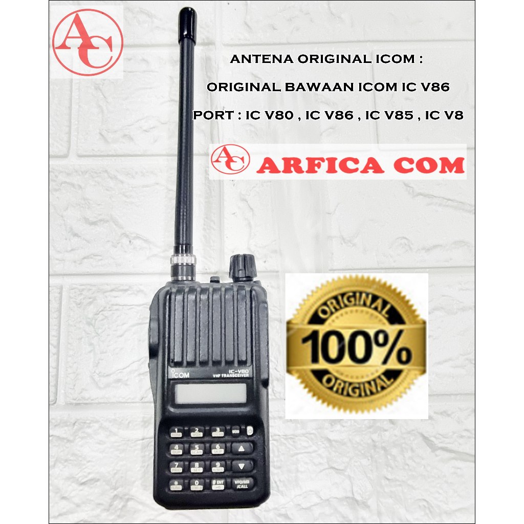 ANTENA HT ICOM IC-V86 ORIGINAL 100% ANTENNA HT ICOM IC V86 V80 IC-V80 ORIGINAL BAWAAN PABRIK