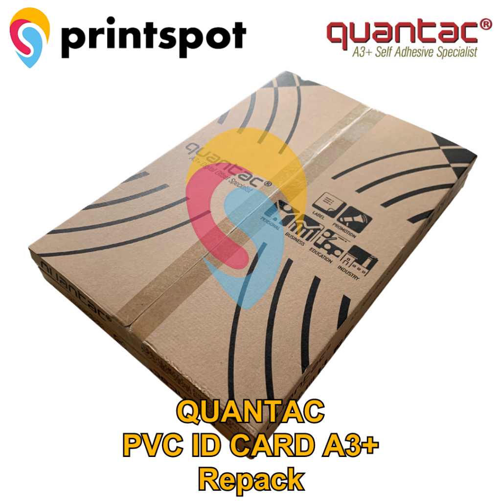 

Repack 5 Set - QUANTAC PENTA dan VTEC PVC ID CARD Digital Print Laser Toner A3+ Kartu Anggota / ATM / Member Card