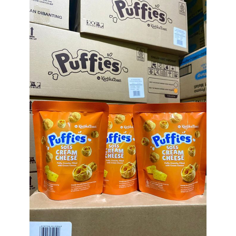 

Puffies soes cream 33 gr rasa keju / 1 paket isi 3 pcs