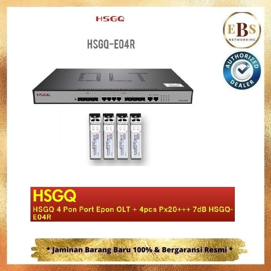 HSGQ E04R HSGQ-E04R 4PORT EPON OLT 4PON EPON OLT + 4 SFP PX20+++ N