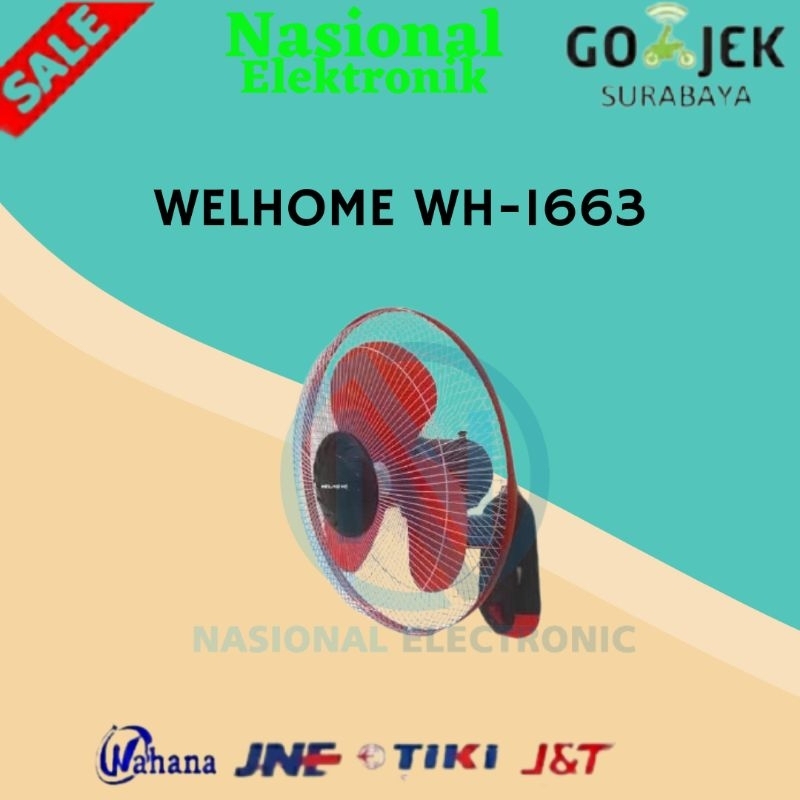 KIPAS ANGIN DINDING WELHOME WH-1663/KIPAS ANGUN DINDING/KIPAS ANGIN DINDING WELHOME/KIPAS ANGIN DIND