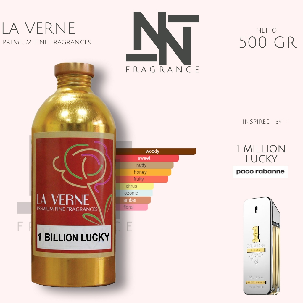 1 BILLION LUCKY BY LA VERNE 500 GR | BIBIT PARFUM 1 MILLION LUCKKY PAKORABANE