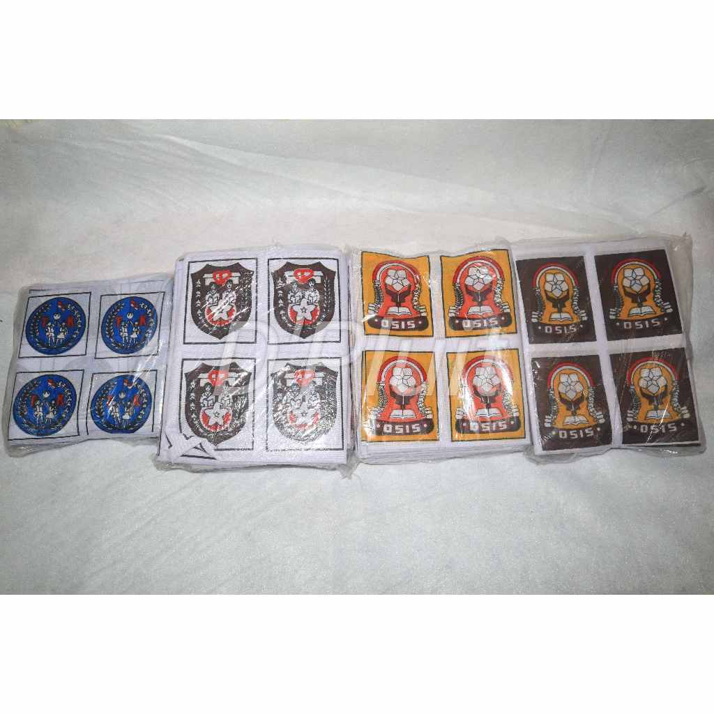 LOGO/BED SD, SMP, SMA, TK SABLON/LAMBANG SEKOLAH SD, SMP, SMA ,TK SABLON ISI 100
