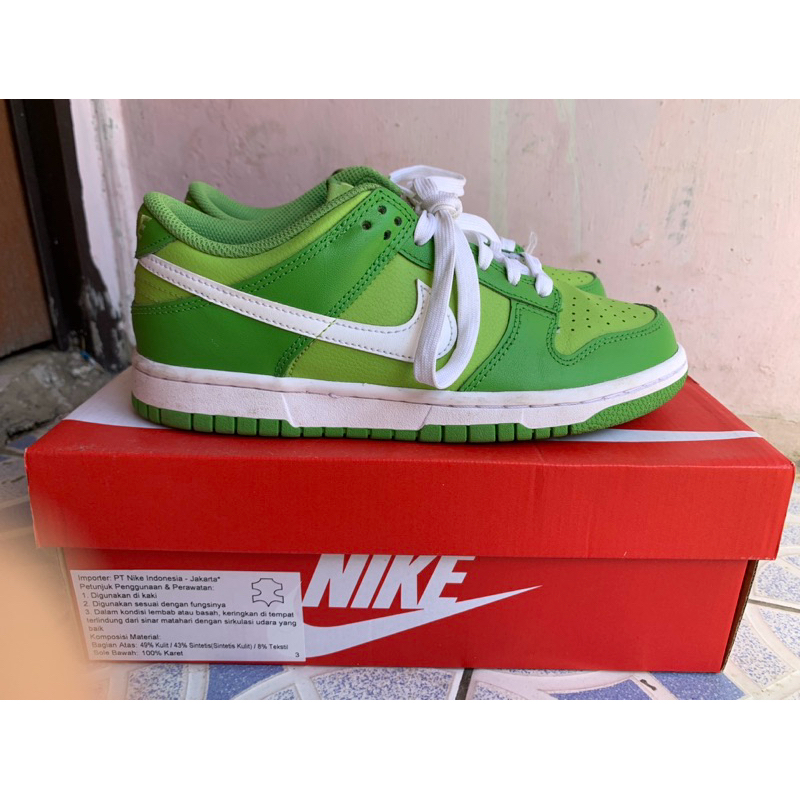 [Preloved] Nike Dunk Low Chlorophyll