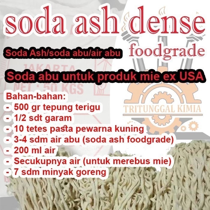 

Soda Ash Food Grade Stabil Ph Natrium Carbonate Sodium Karbonat Na2CO3 Dense