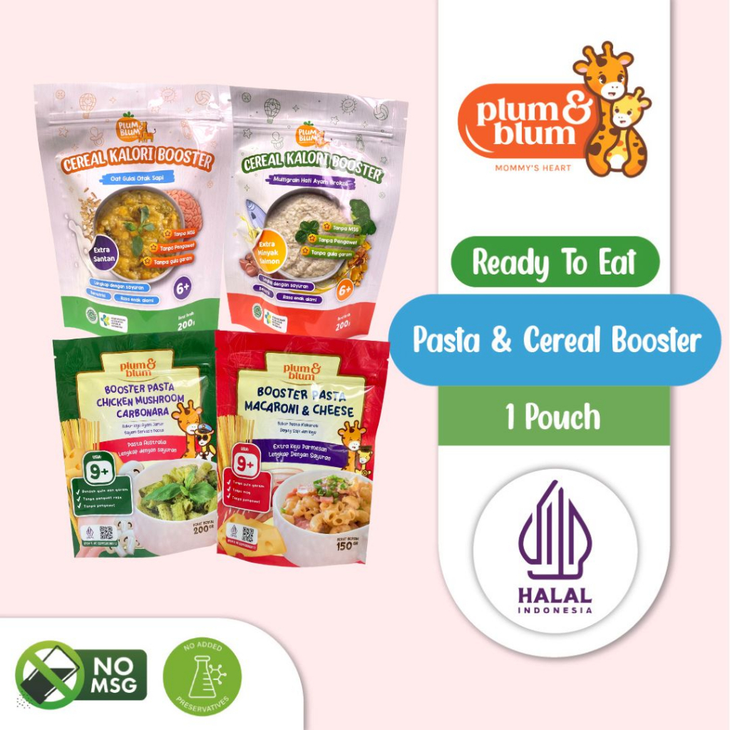 

Plum & Blum Cereal Pasta Booster Mpasi Gizi Lengkap - 1 Pouch