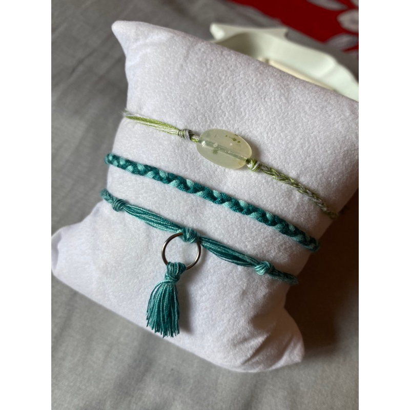 3Pcs|GelangBenang|GelangManik|GelangPersahabatan|GelangAsthetik