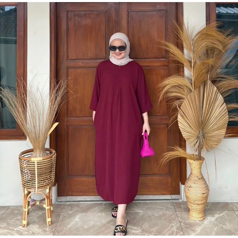 Daster gamis // daster gamis polos // gamiscrinkle // gamis busi // daster panjang