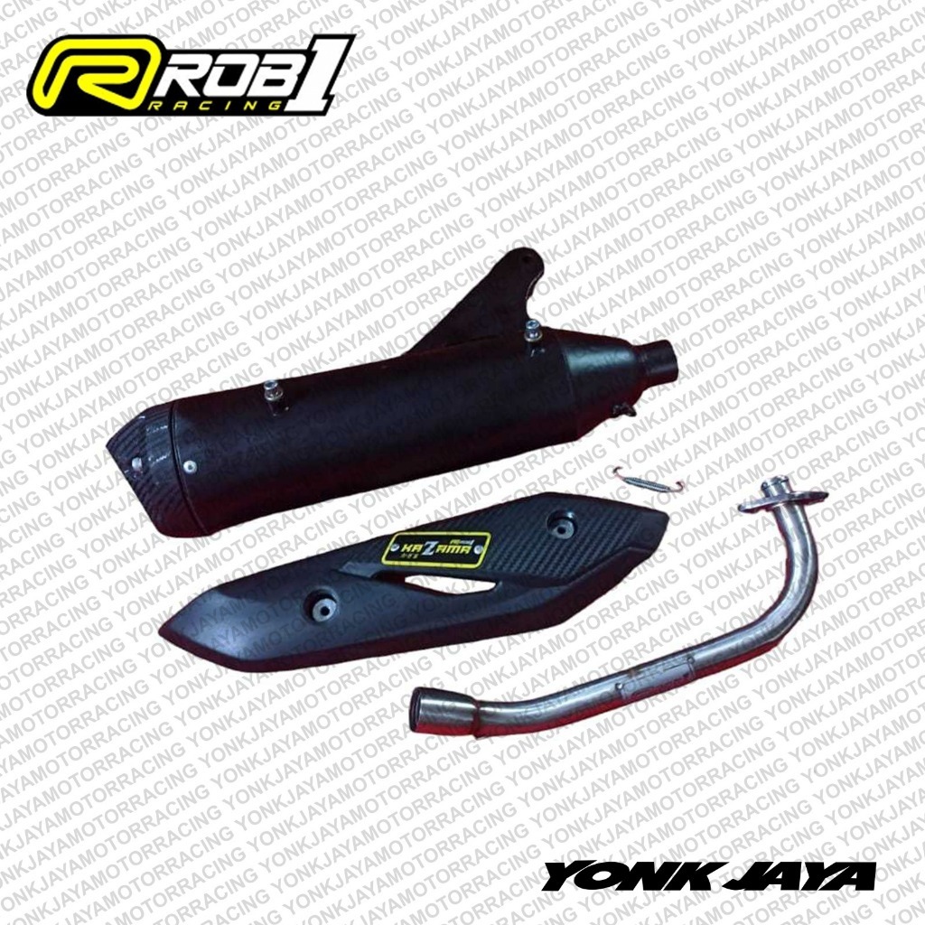 KNALPOT STANDAR RACING ROB1 KAZAMA MIO SPORTY MIO SMILE MIO SOUL CARBU