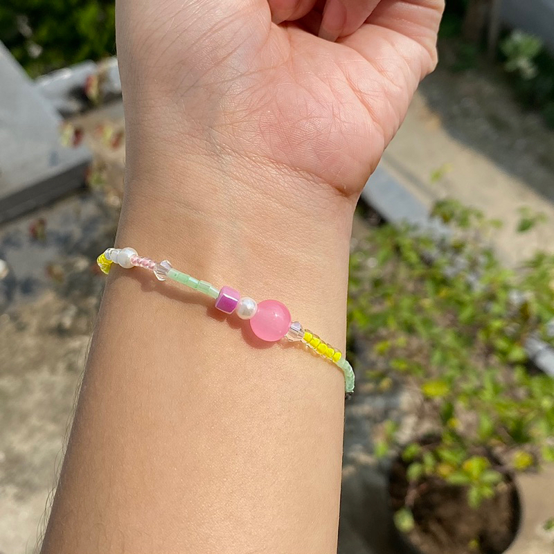 menthe beaded bracelet