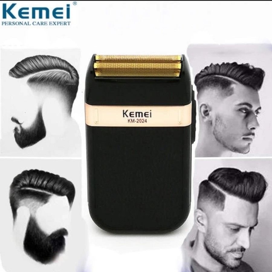 Kemei KM 2024 Shaving Alat Cukur Jenggot Kumis Shaver
