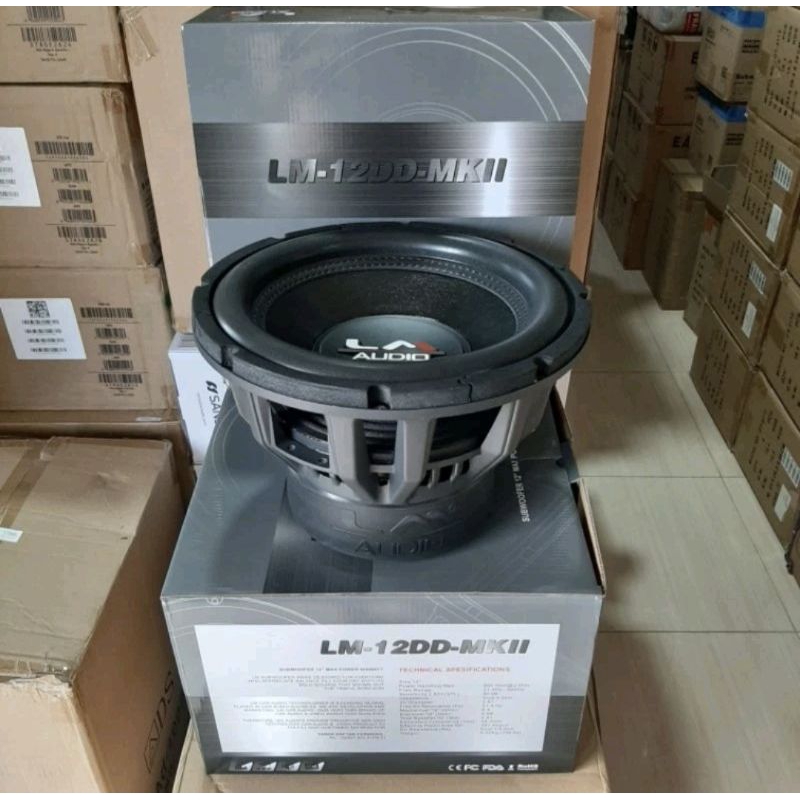 SUBWOOFER LM TIPE TINGGI LM 12 DD MK11 DOUBLE MAGNET DAN COIL 12 INCHI