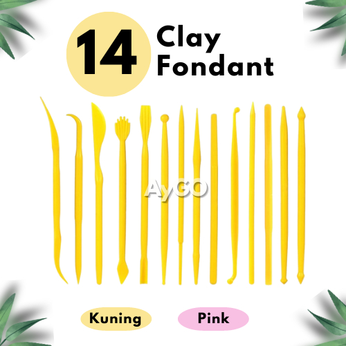 

14pcs ALAT CLAY / FONDANT TOOLS ALAT / SET CLAY