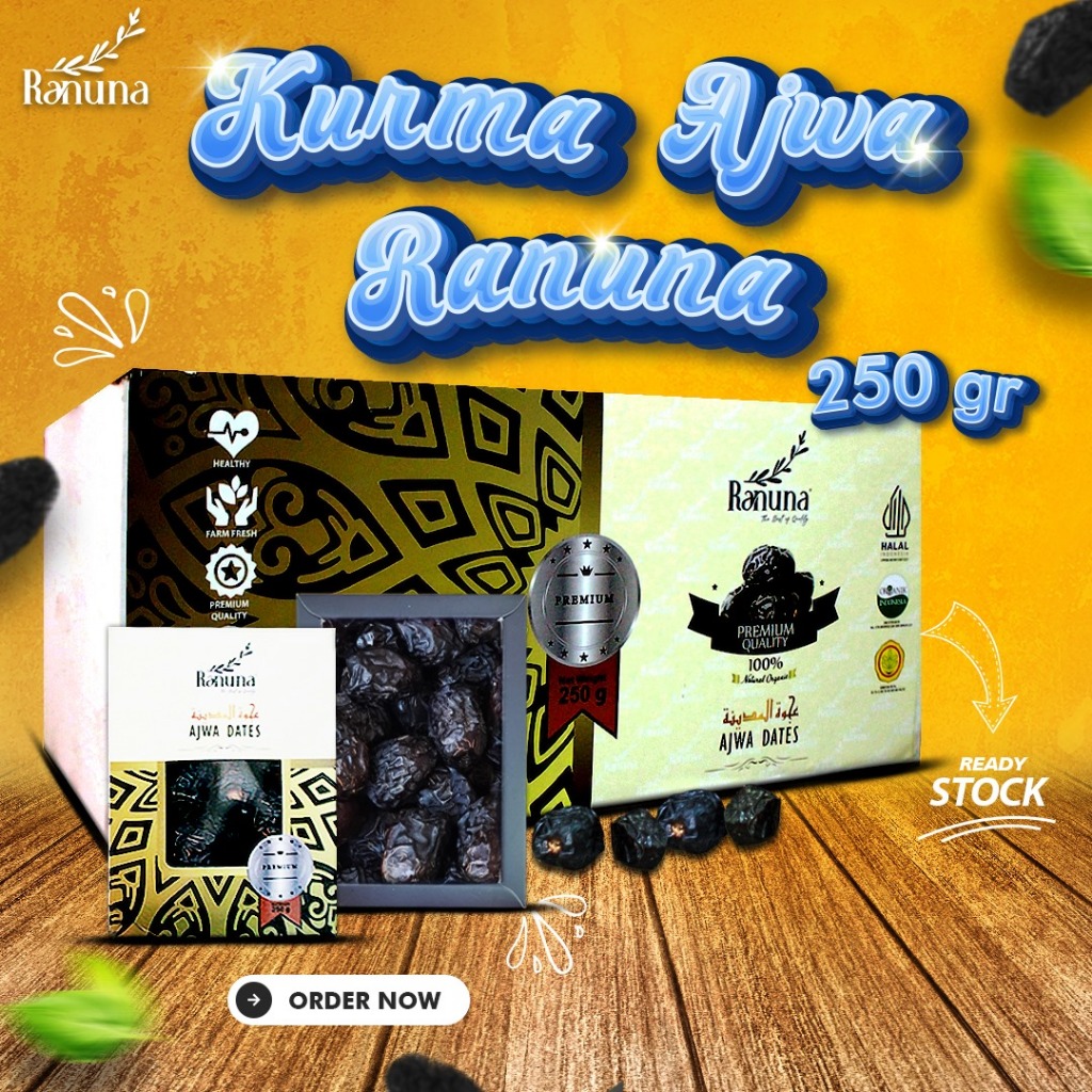 

AJWA RANUNA 250GR / KURMA AJWA RANUNA 250GR / KURMA AJWA ORGANIC