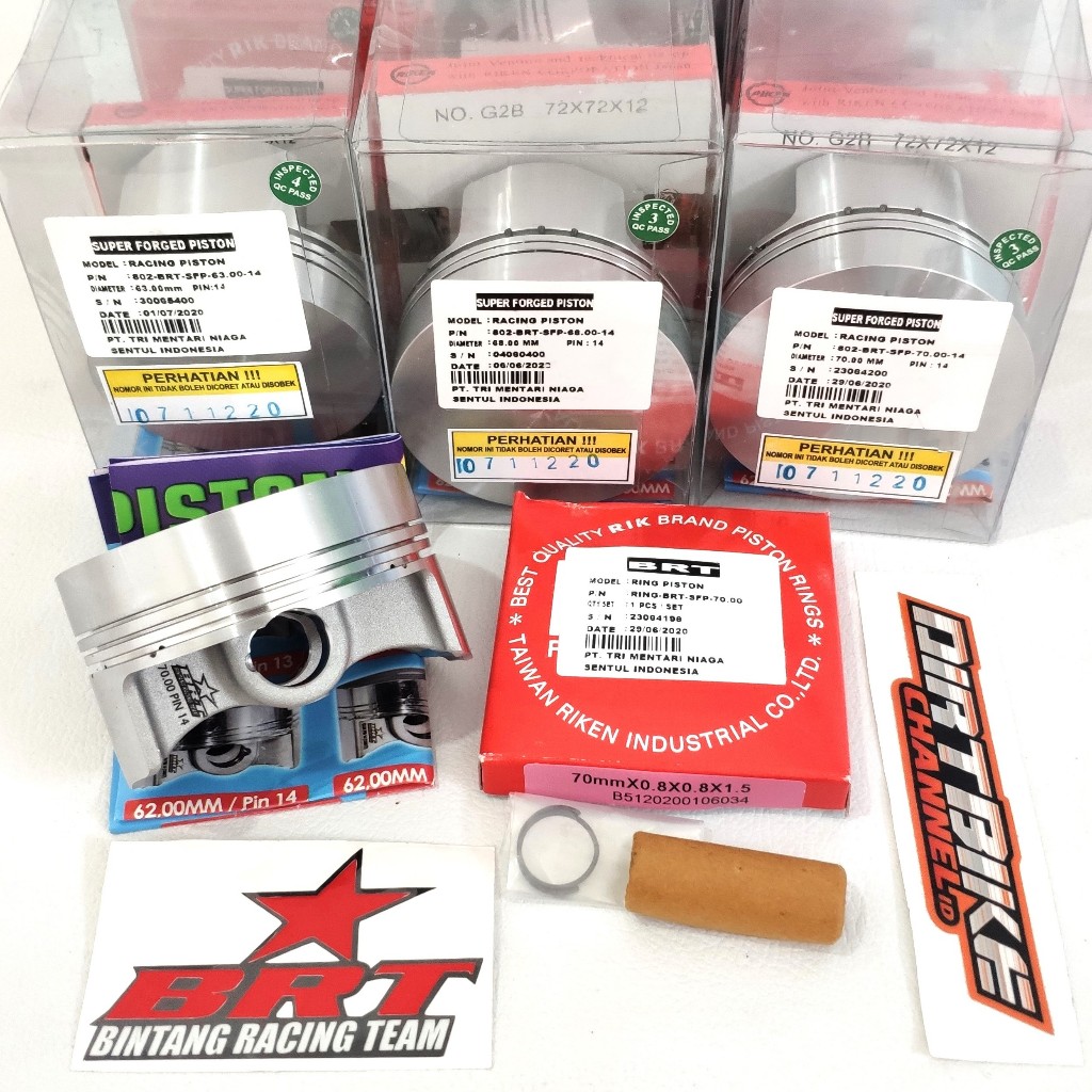 PISTON BRT FORGING FORGED 70 70MM PIN 14 PEN 14