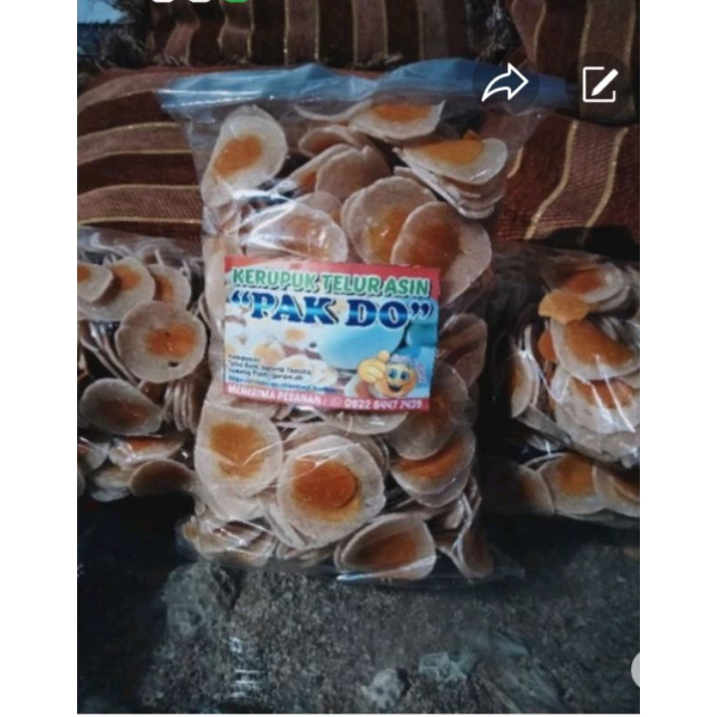 

kerecek kerupuk tellur asin masir mentah,slted egg 1000 grm