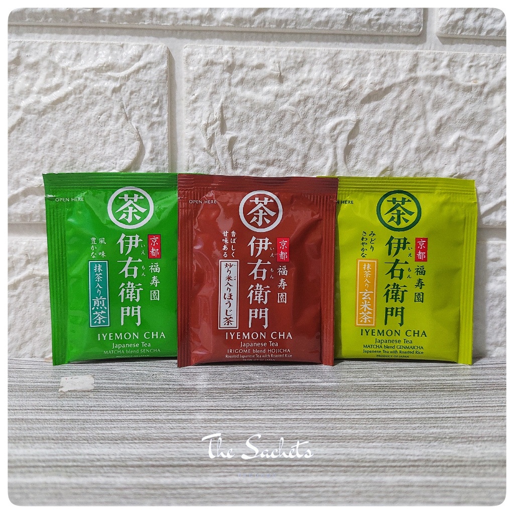 

Iyemon Cha Japanese Tea Matcha Sencha Genmaicha Irigome Hojicha Sachet