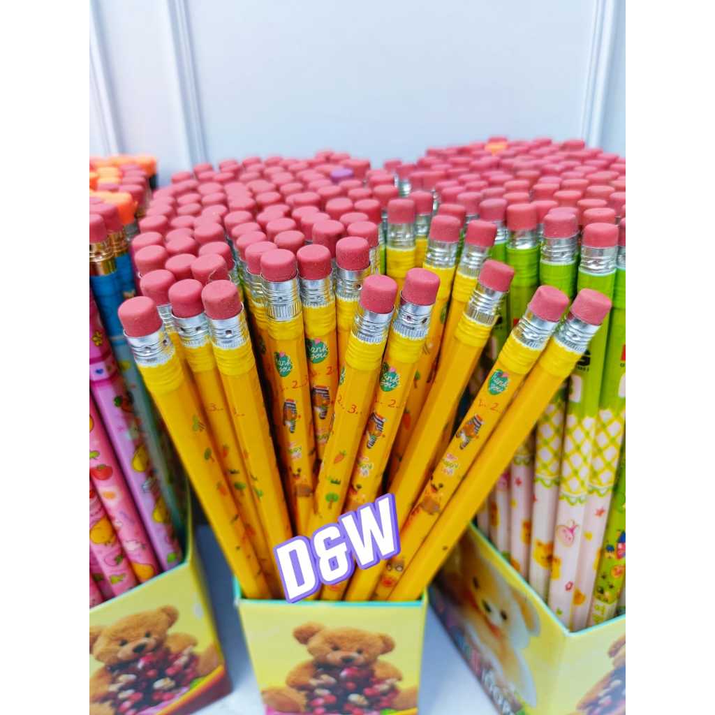 

RB Promo 100 Pcs Pensil 2B Karakter Fancy / Ada Penghapusnya Isi 100 Pcs