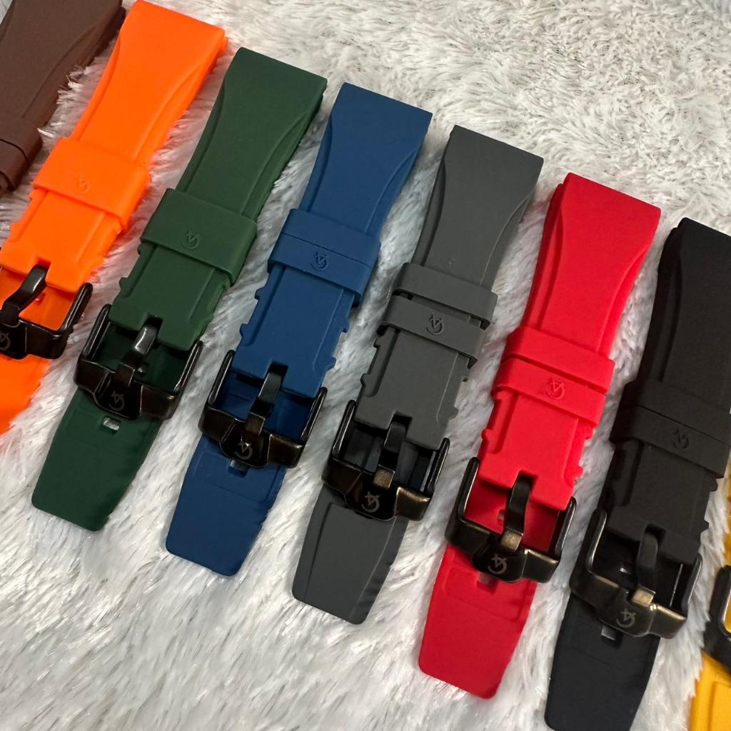 Tali Jam Tangan Karet Silikon Alexandre Christie, Strap Jam Rubber Silikon Alexandre Christie