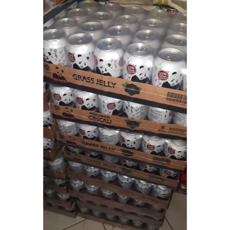 

Cincau Panda Kaleng / Minuman Cincau Kaleng / Cincau Panda 1 Dus Isi 24pcs