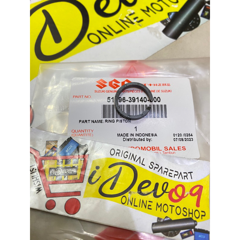 Ring Fiber Ring Piston Fork Suling As Shock Depan Satria Fu Karbu CBU CKD Facelift Ori SGP