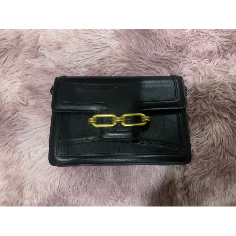 preloved vintage shoulder bag hitam