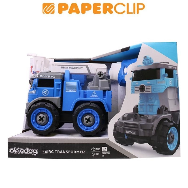 OKIEDOG RC TRANSFORMER MOBIL REMOT MAINAN ANAK COWOK