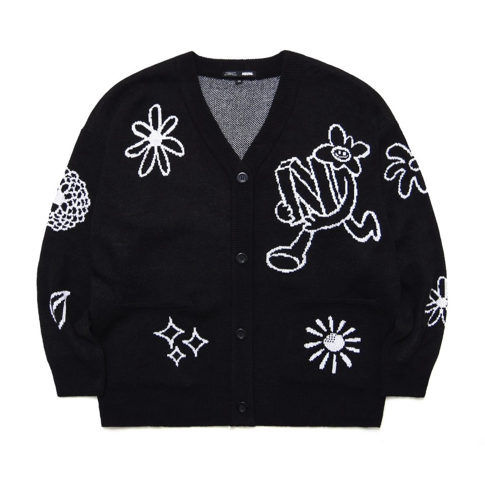 Promo NRDN Clothing Sweater Cardigan CARDI KNIT FLOWER