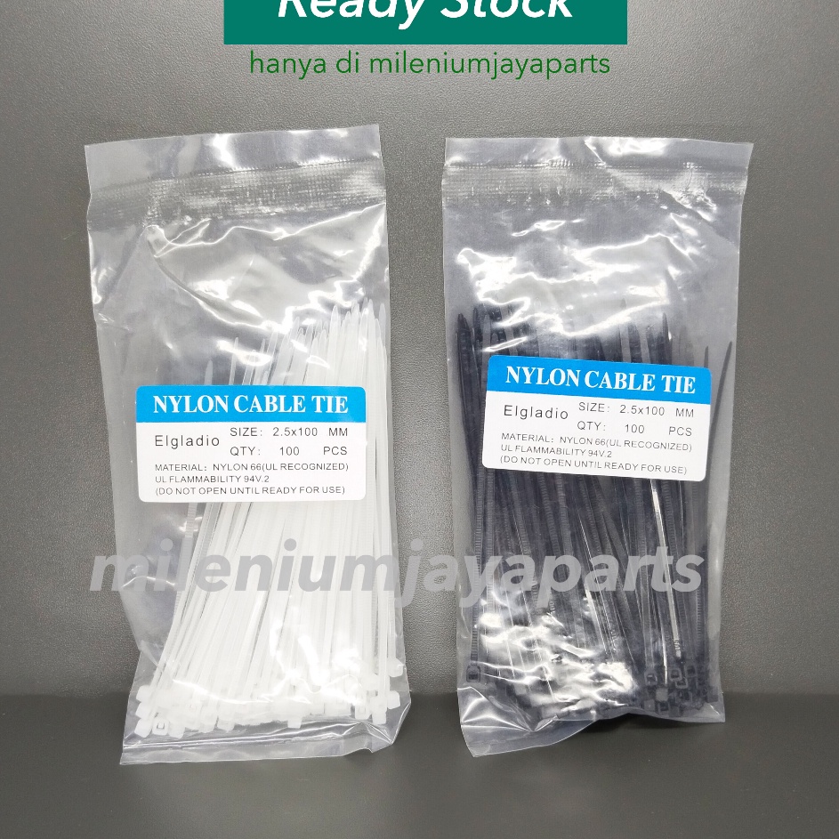 

Ready Stok Tali Tis Kabel Cable Tie Tali Serut Transparant