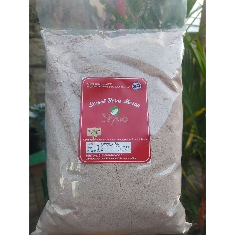 

Sereal Beras Merah kemasan 1 kg | Tepung Beras Merah | Sarapan sehat dan diet alami |