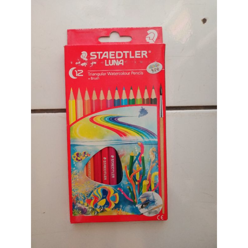 

PENSIL WARNA STAEDTLER LUNA 12 WARNA + KUAS