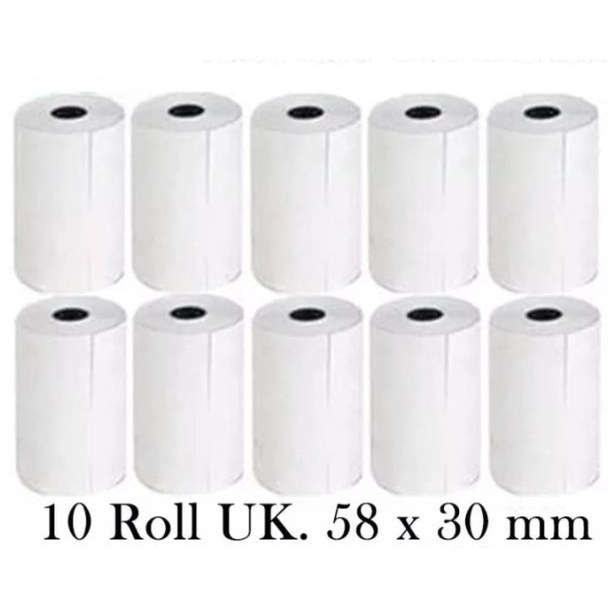 

KERTAS STRUK THERMAL PAPER ROLL 58 MM 58x30 TERMAL EDC THERMAL PRINTER MINI