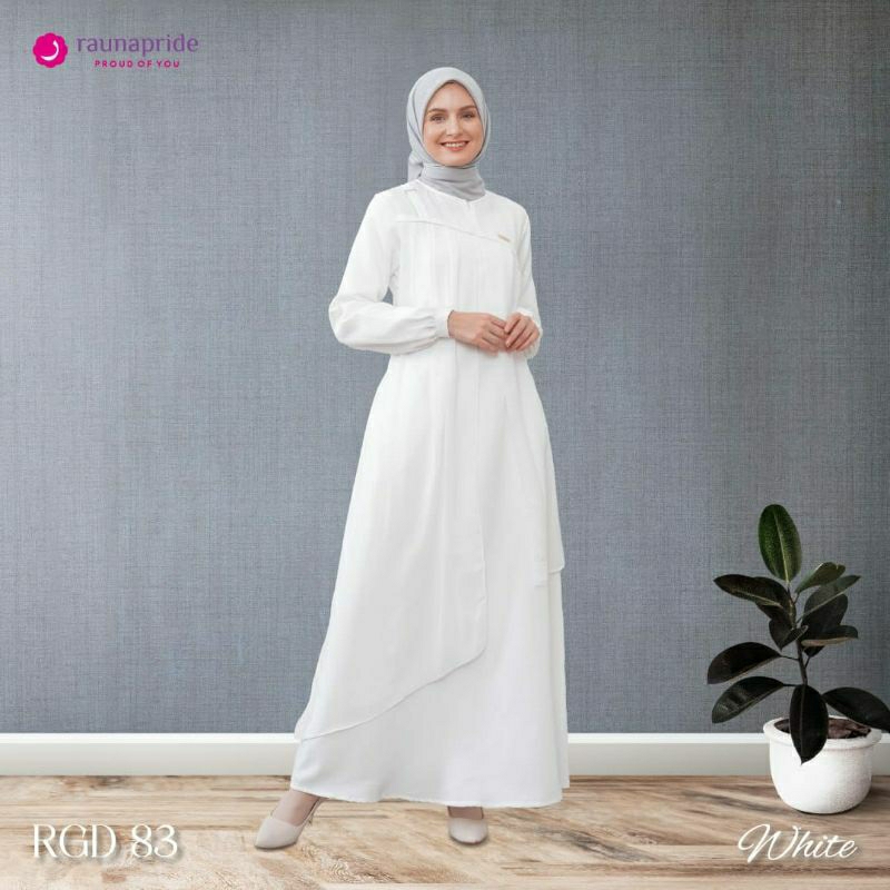 [PROMO] GAMIS PUTIH RGD 83 WHITE BY RAUNAPRIDE