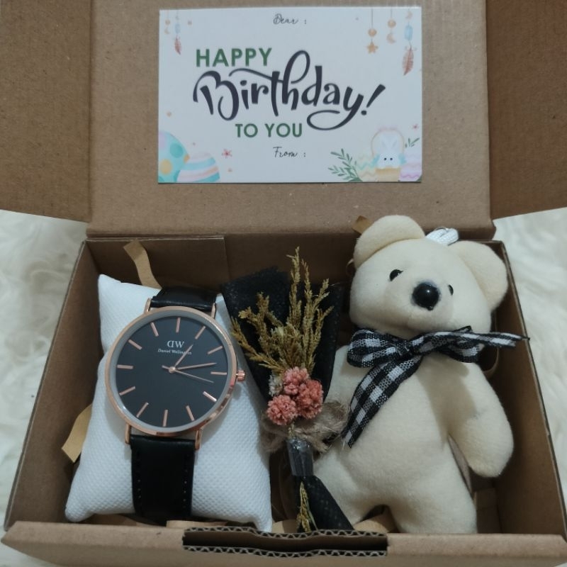 Hampers Jam Tangan Rantai Pasir Gift / Hadiah / Kado Ulang Tahun / Birthday / Gift Box / Giftbox Ult