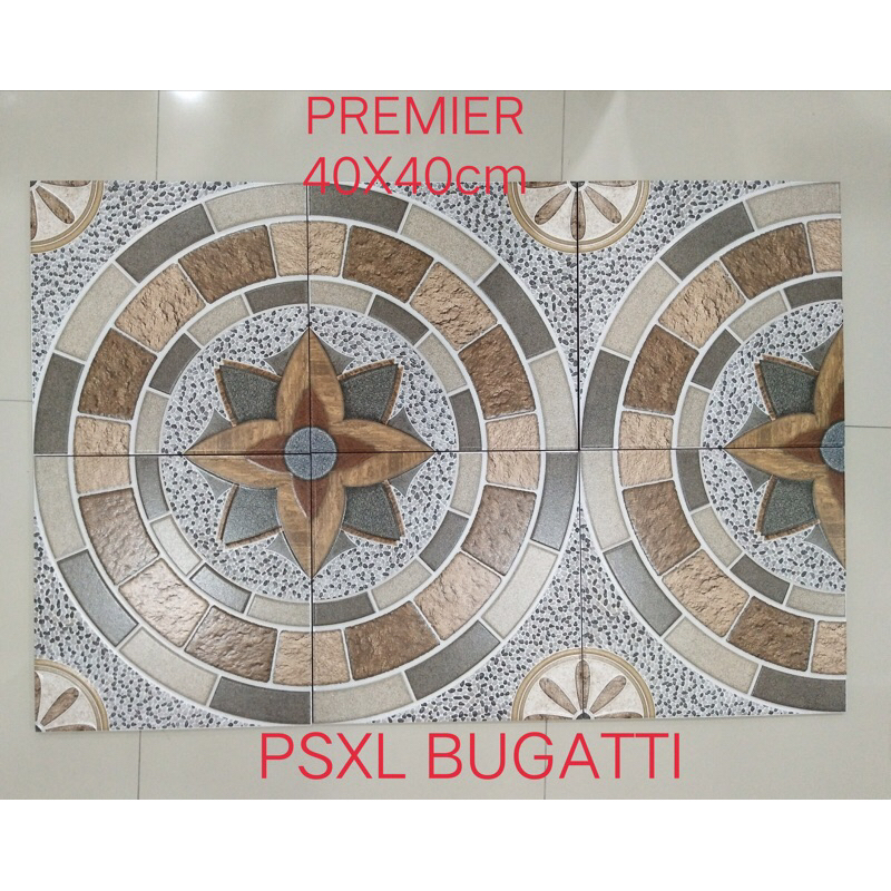 Keramik Teras | Keramik Carport | Keramik Garasi | Motif Batu2 | Ukuran 40x40