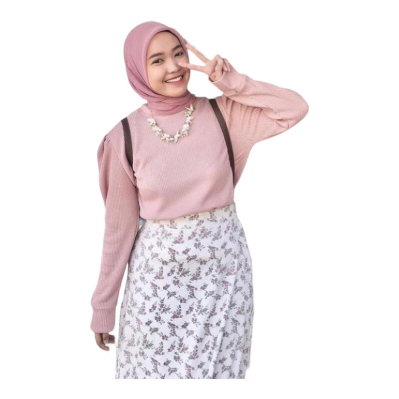 Kaos wafer Puffy Soulder | Kaos Wafer Lengan Panjang | Kaos wafer Premium