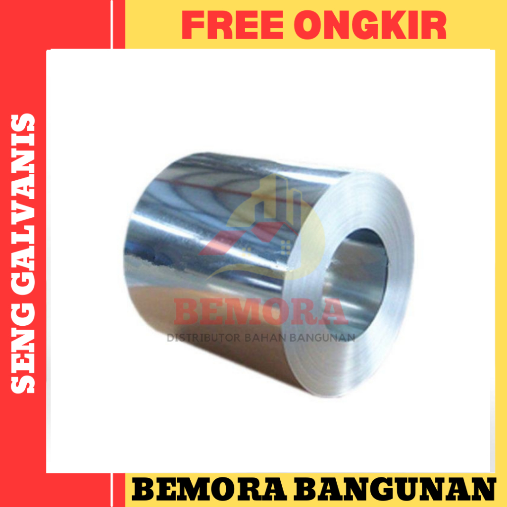 Seng Talang Galvanis 55 Cm (0.3) / Seng Plat Galvanis 55 Cm (0.3) 1 Roll = 50 Meter (Free Ongkir Jab