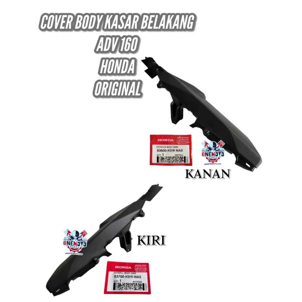 COVER BODY KASAR BELAKANG KANAN KIRI ADV 160 HONDA 83600-K0W-NA0 83700-K0W-NA0 ORIGINAL