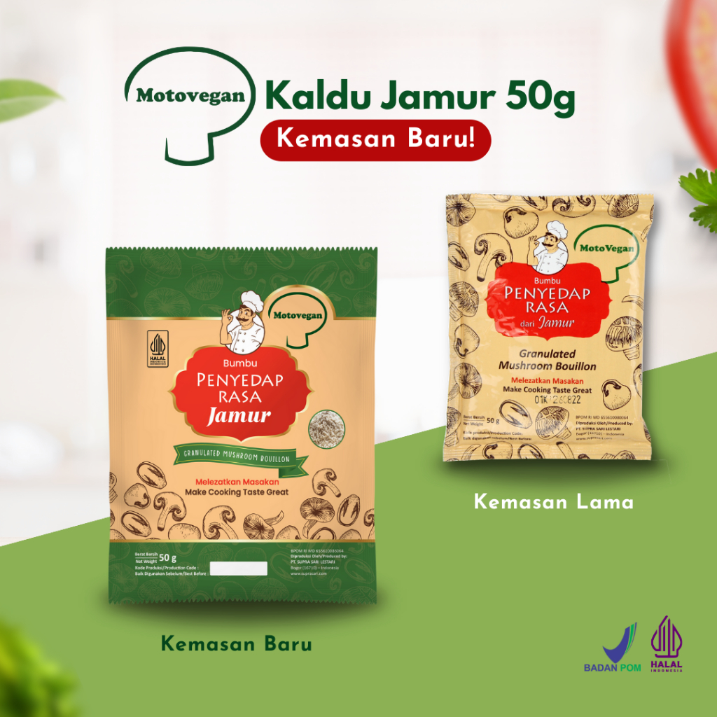 

Motovegan Kaldu Jamur Dari Bahan Alami Sachet 50 Gram