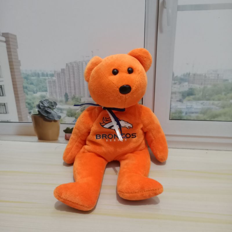 Boneka Teddy Broncos Beanie Babies TY Original