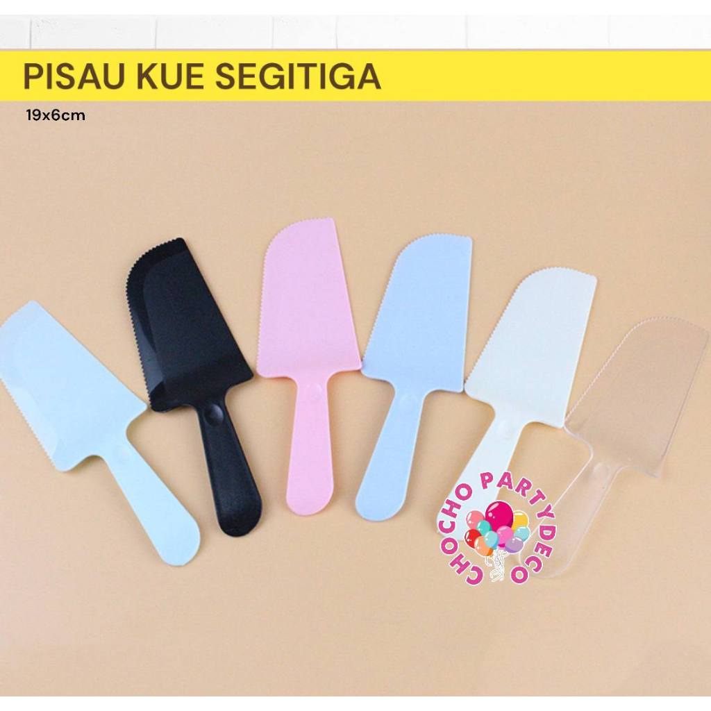 Pisau Kue Ulang Tahun Tebal Segitiga / Triangle Cake Tray