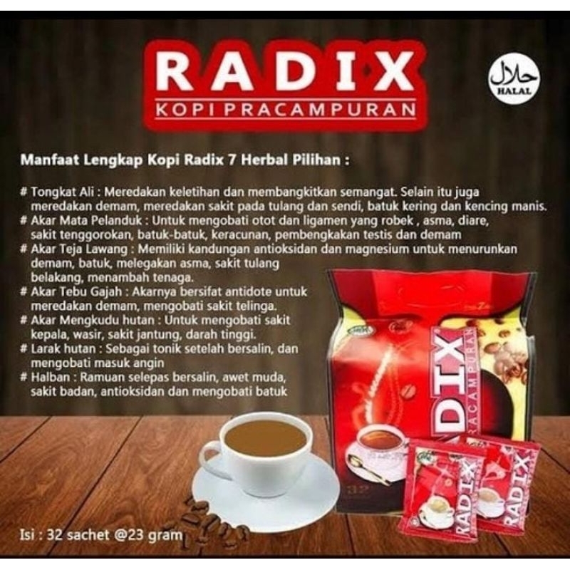 

kopi radix jumbo 32 saset sinergi 7 herba