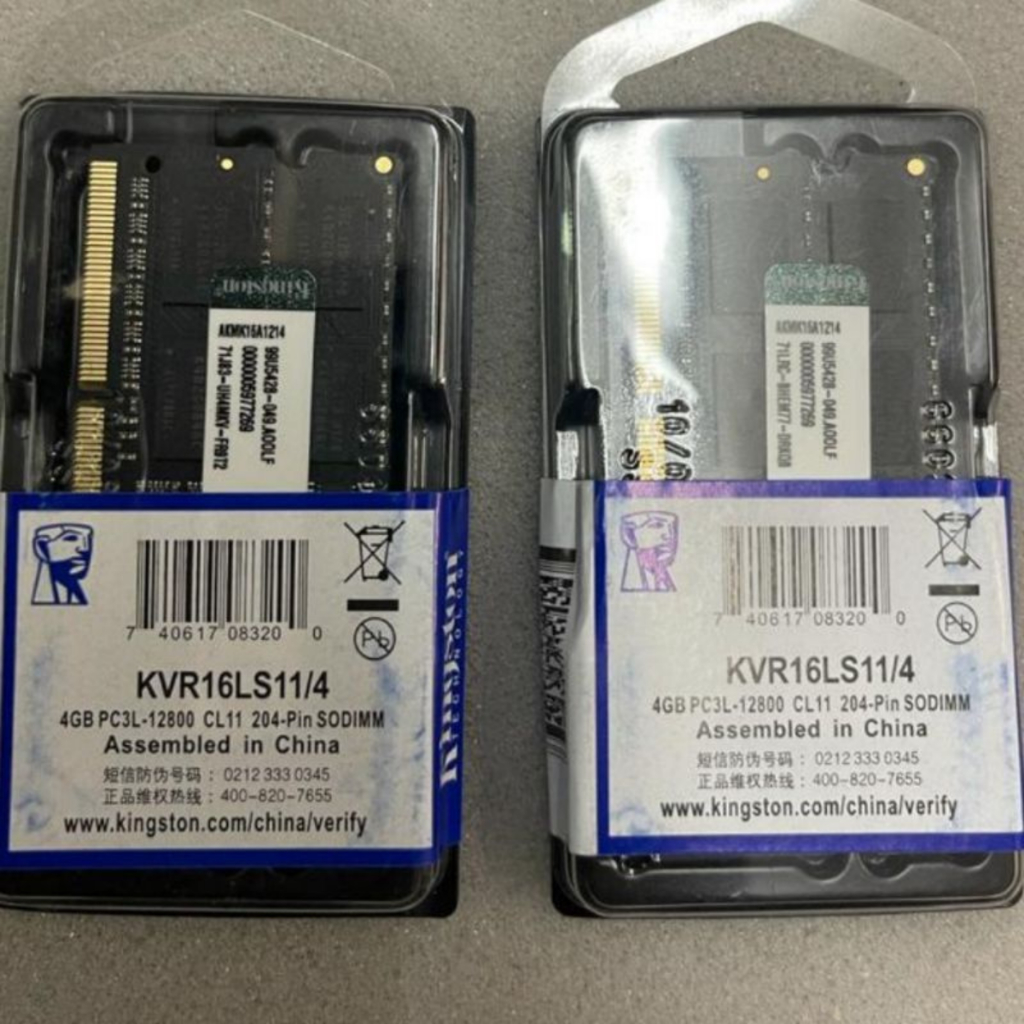 RAM DDR3 4GB Kingston Sodimm Memory RAM Laptop Kingston 4GB DDR3L SODIMM 1600MHZ PC12800
