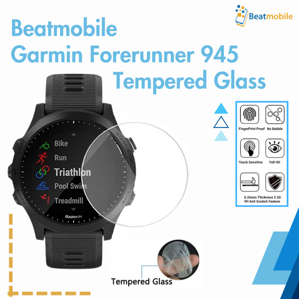 Screen Protector Garmin  Forerunner 945 - Tempered Glass Garmin  Forerunner 945