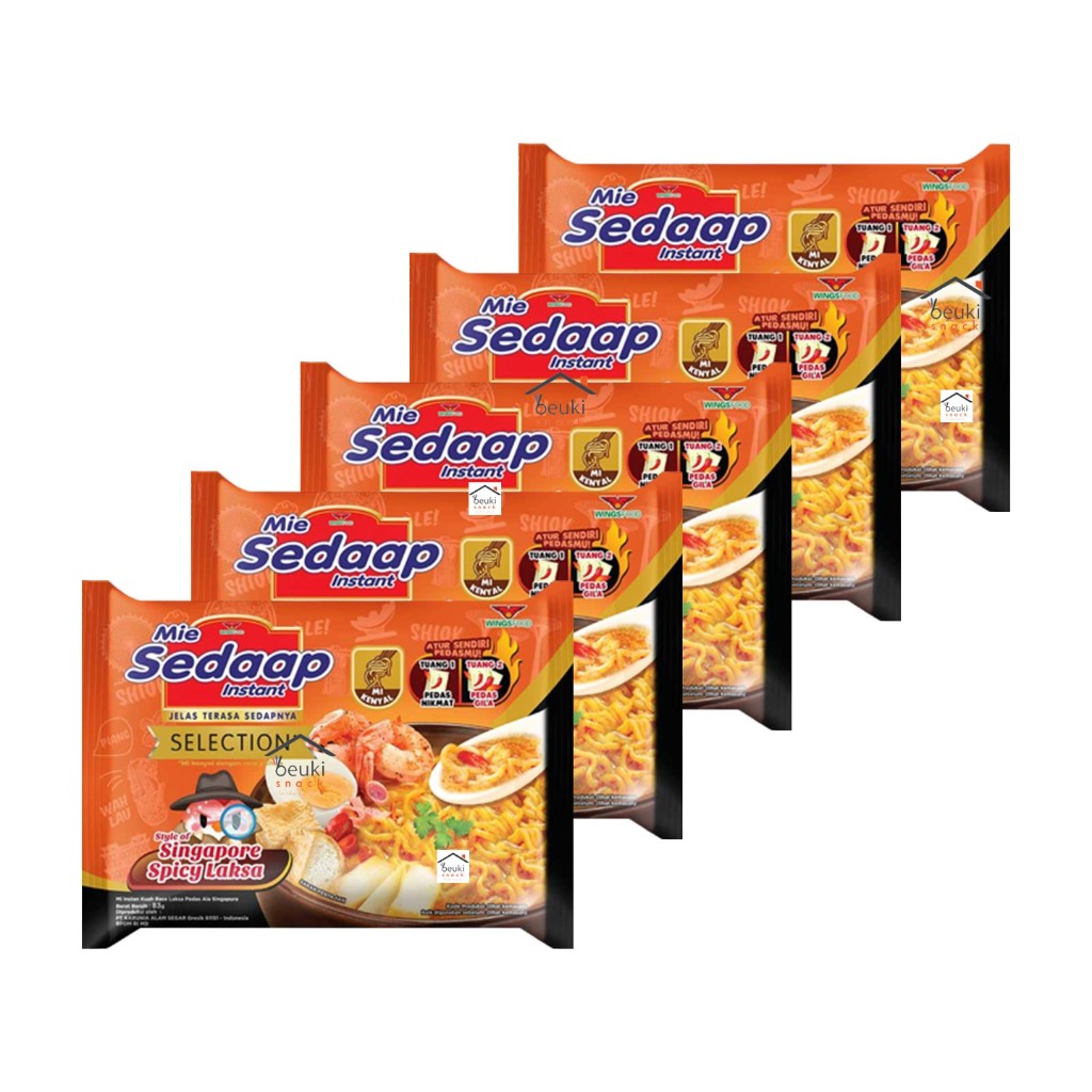 

5PCS Mie Sedaap Selection Rasa Laksa Singapura